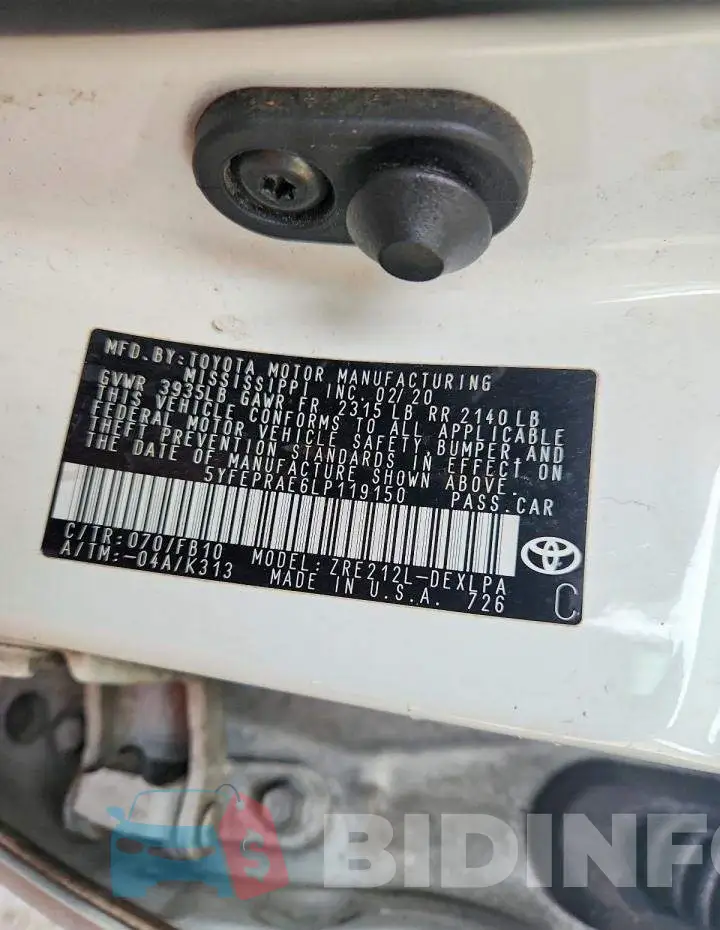 5YFEPRAE6LP119150 Photo# 12