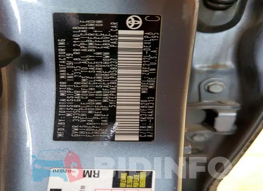 5YFEPRAE8LP058237 Photo# 12