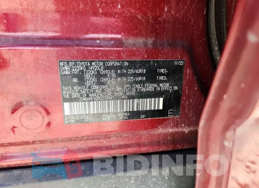 JTMB6RFV2PD079947 Photo# 13