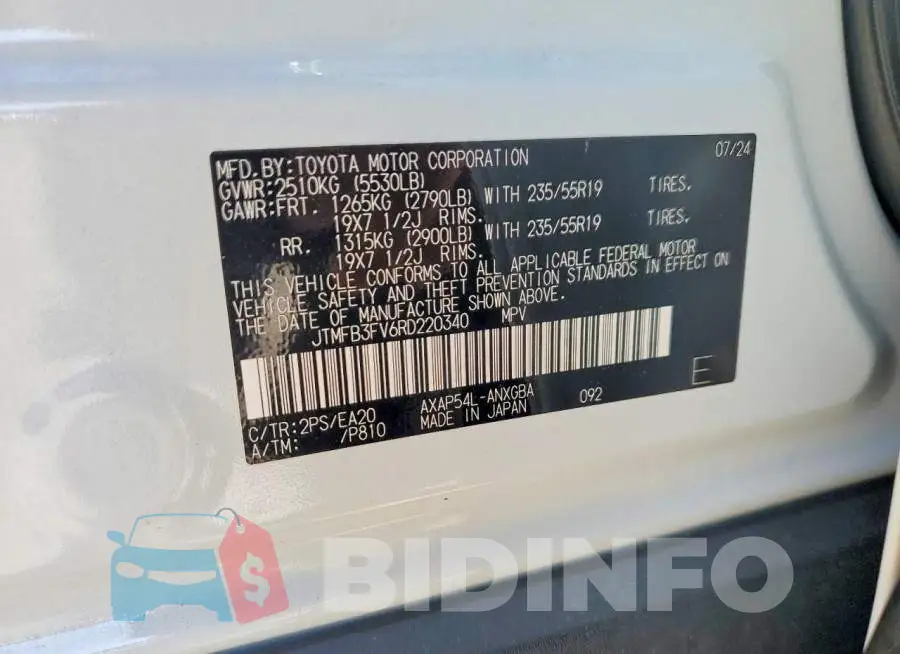 JTMFB3FV6RD220340 Photo# 14