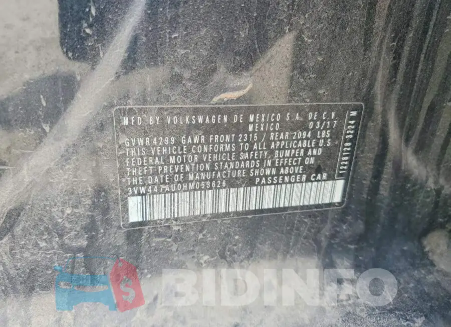 3VW447AU0HM053626 Photo# 12