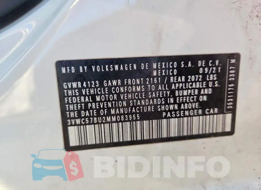 3VWC57BU2MM083955 Photo# 12