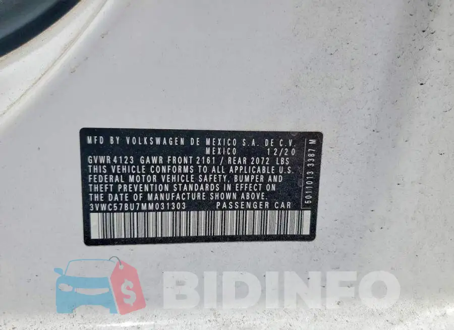 3VWC57BU7MM031303 Photo# 12