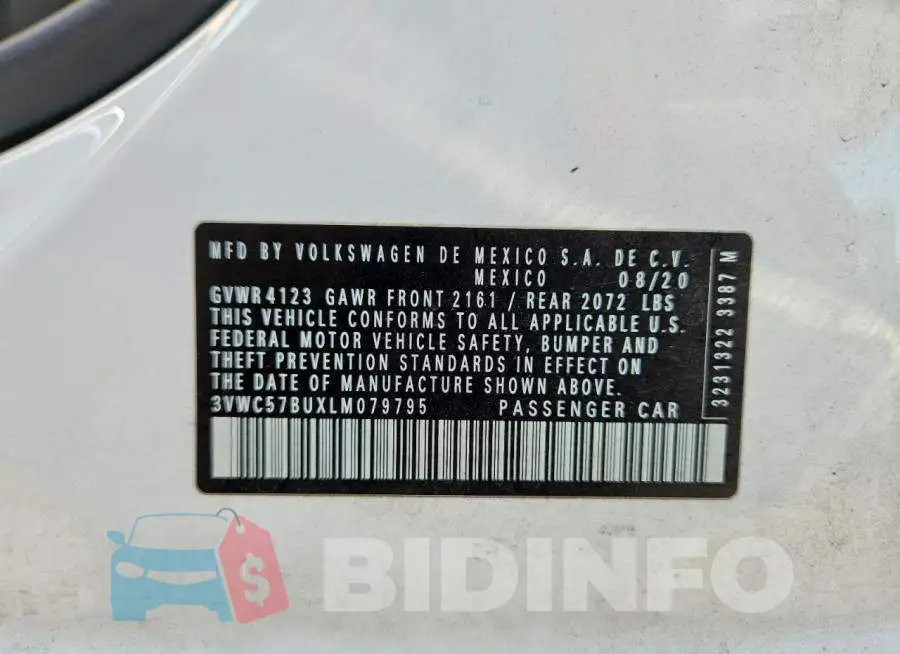 3VWC57BUXLM079795 Photo# 12