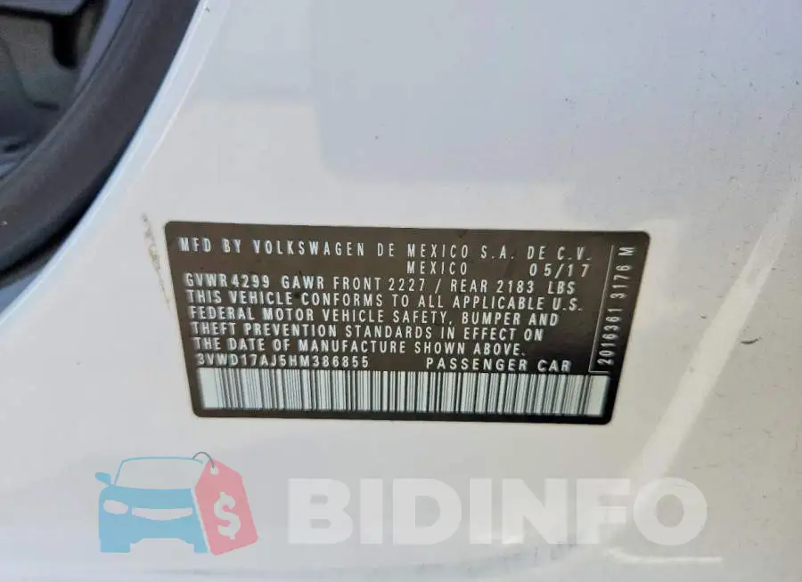 3VWD17AJ5HM386855 Photo# 12