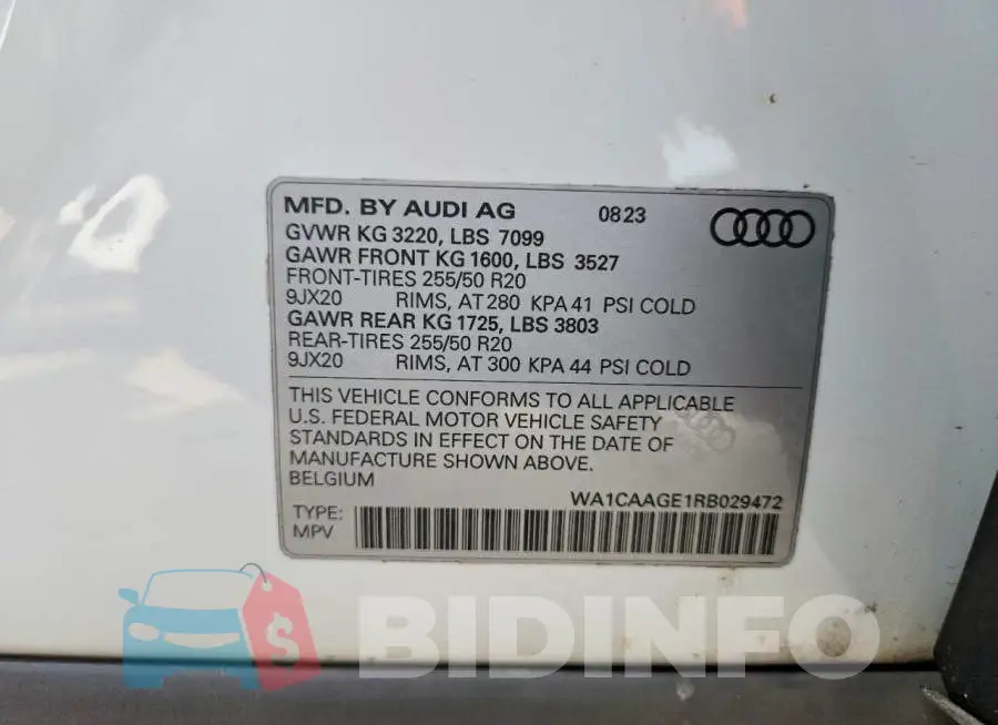 WA1CAAGE1RB029472 Photo# 13