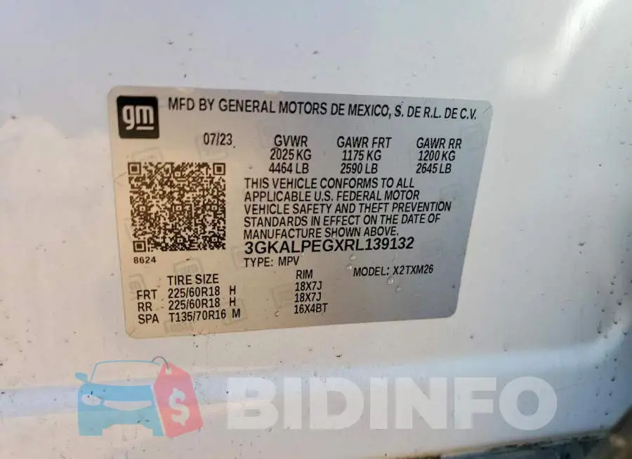 3GKALPEGXRL139132 Photo# 13