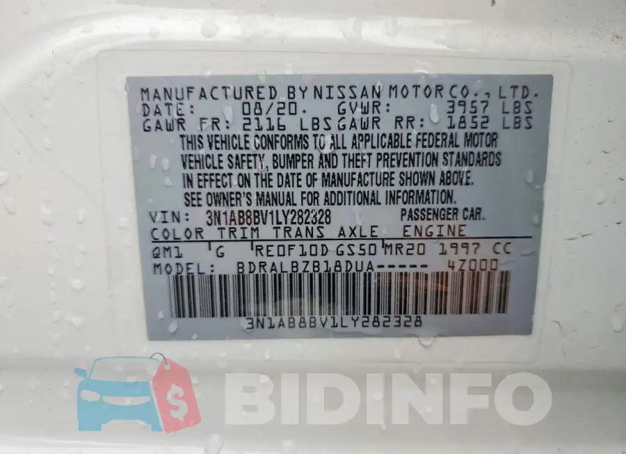 3N1AB8BV1LY282328 Photo# 13