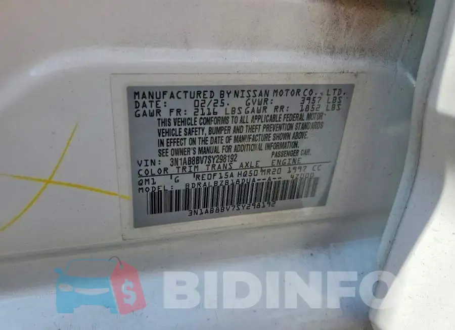 3N1AB8BV7SY298192 Photo# 12