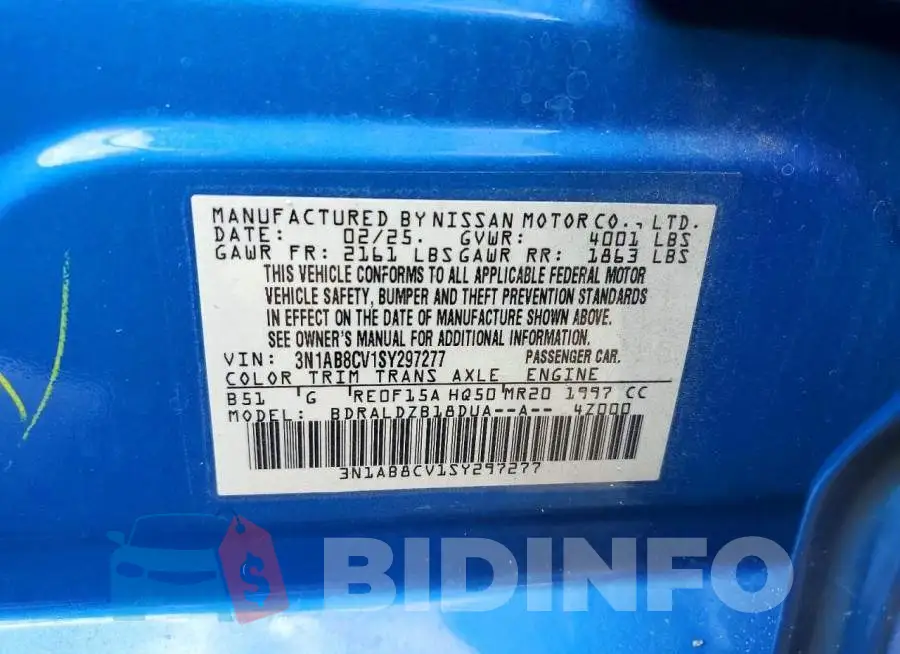 3N1AB8CV1SY297277 Photo# 13