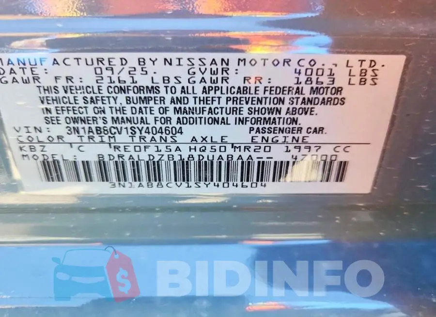 3N1AB8CV1SY404604 Photo# 13