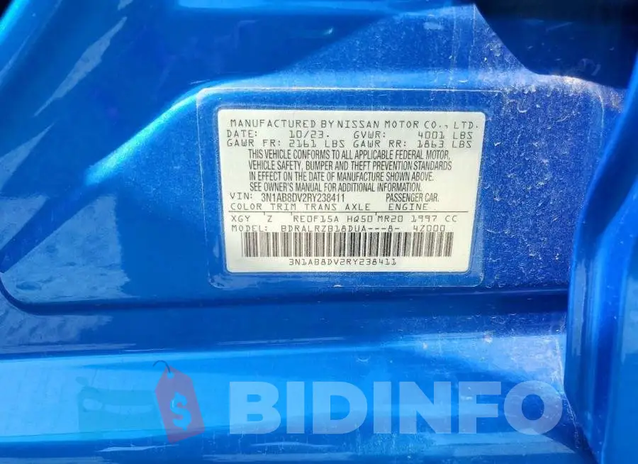 3N1AB8DV2RY238411 Photo# 12