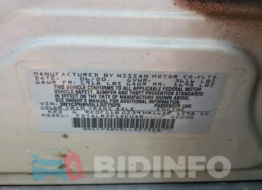 3N1CP5BV5LL527525 Photo# 13
