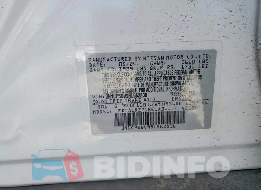 3N1CP5BV9RL562836 Photo# 13