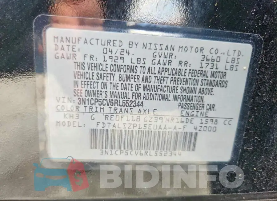 3N1CP5CV6RL552344 Photo# 14