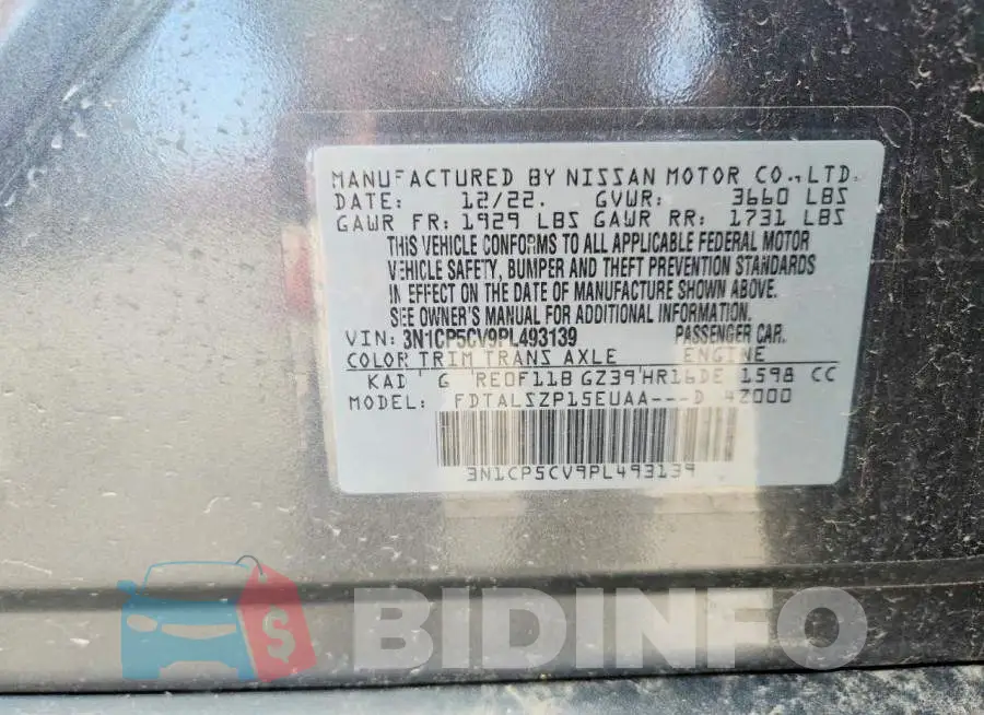 3N1CP5CV9PL493139 Photo# 13