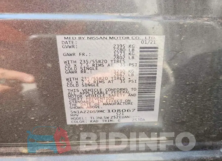 5N1AZ2DS9MC108067 Photo# 13