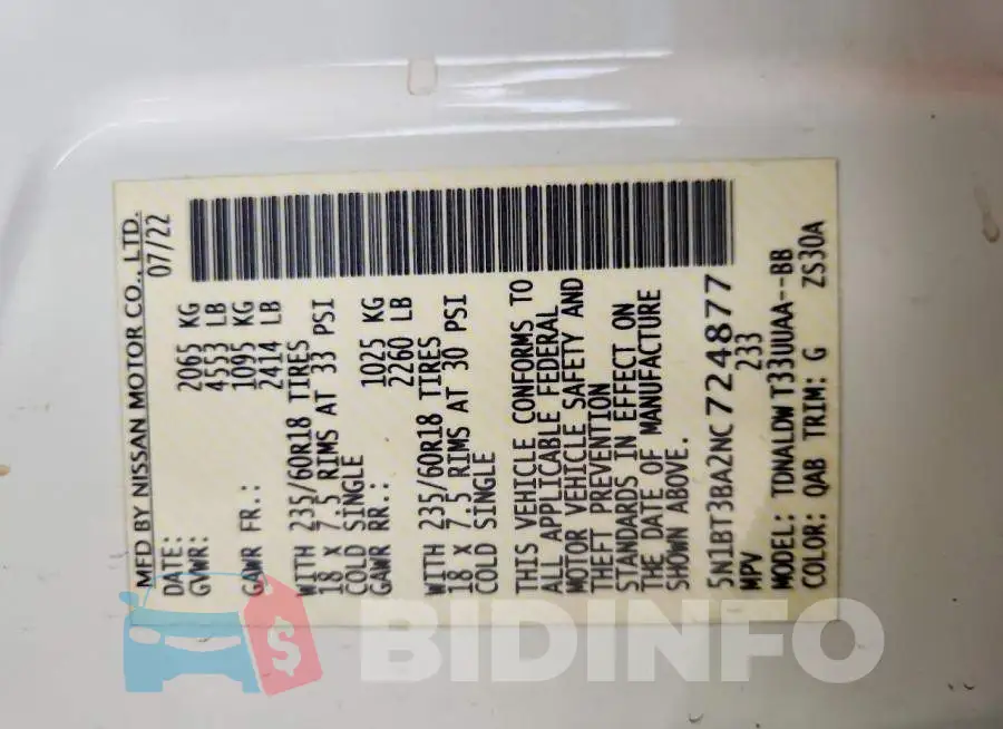5N1BT3BA2NC724877 Photo# 12