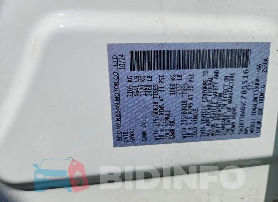 5N1BT3BA6SC785516 Photo# 13
