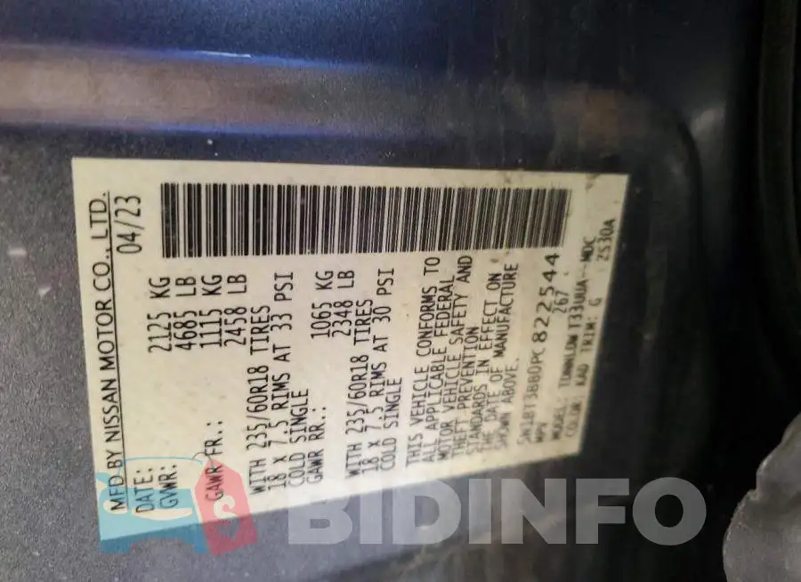 5N1BT3BB0PC822544 Photo# 13