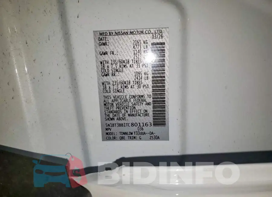 5N1BT3BB1TC801163 Photo# 14