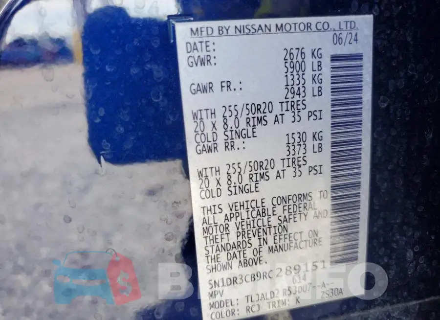 5N1DR3CB9RC289151 Photo# 14