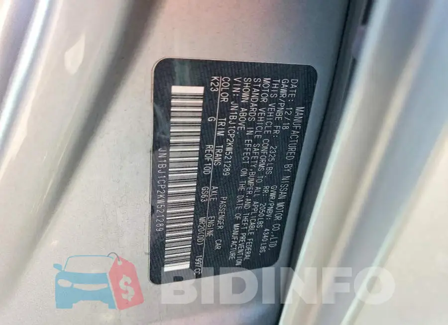 JN1BJ1CP2KW521289 Photo# 12