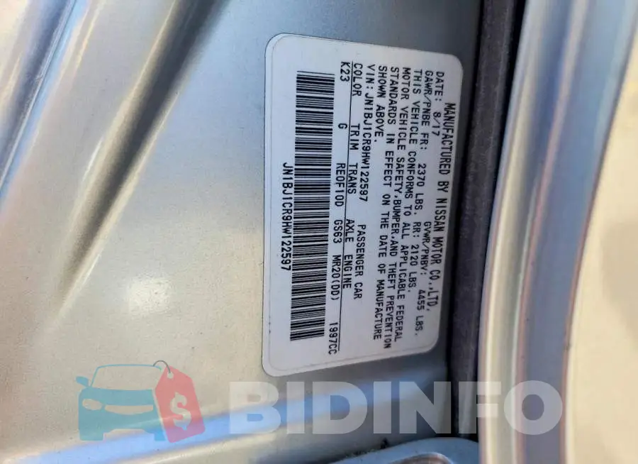 JN1BJ1CR9HW122597 Photo# 12