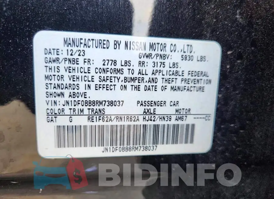 JN1DF0BB8RM738037 Photo# 14