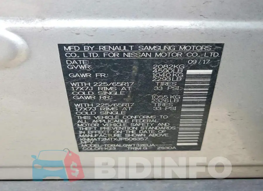 KNMAT2MTXJP506357 Photo# 13