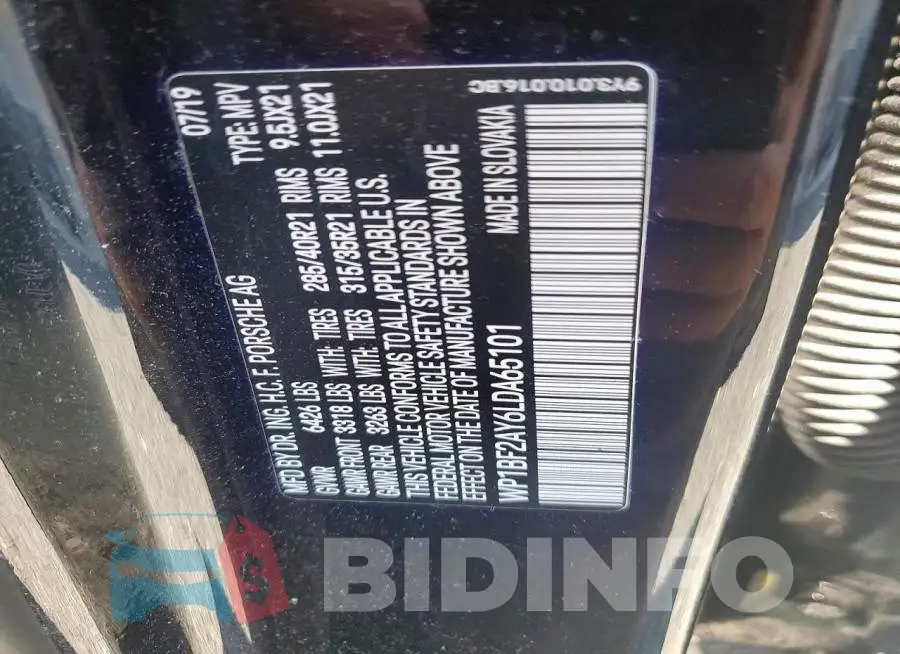 WP1BF2AY6LDA65101 Photo# 13