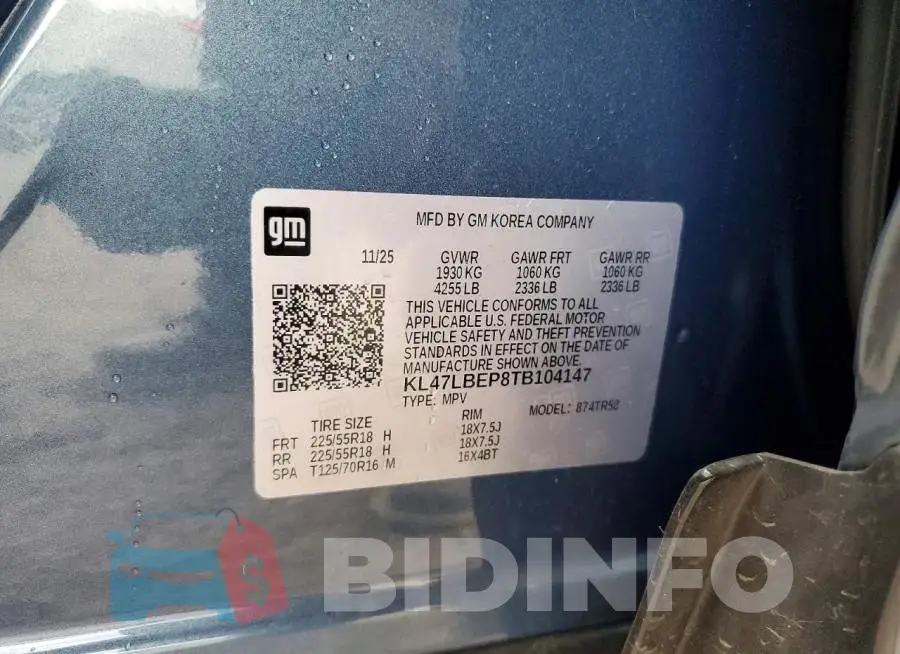 KL47LBEP8TB104147 Photo# 13