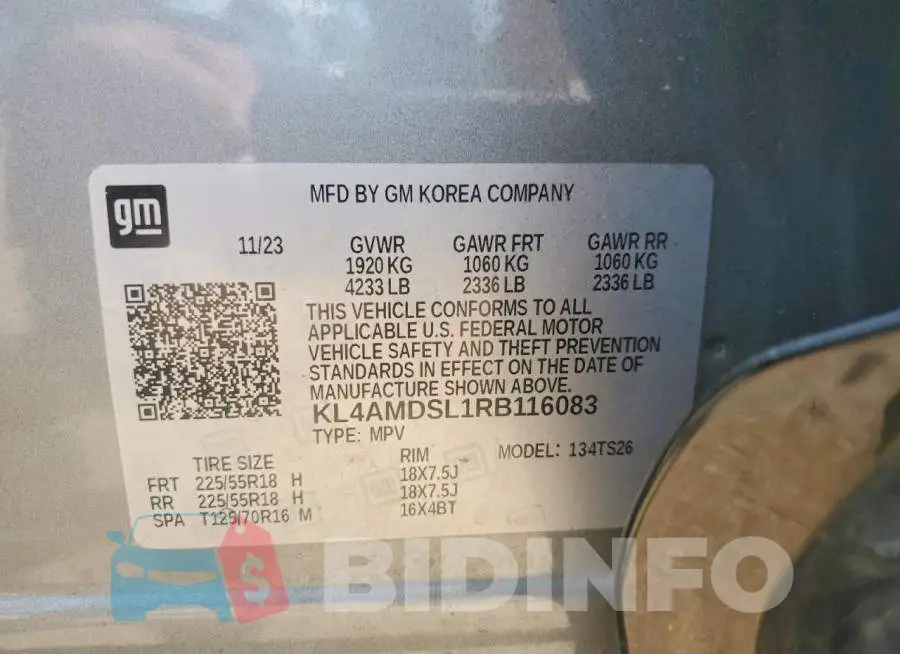 KL4AMDSL1RB116083 Photo# 12
