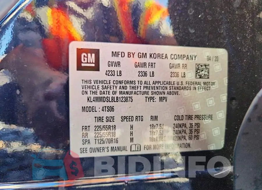 KL4MMDSL8LB123875 Photo# 12