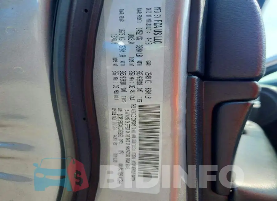 1C4RJFBG4KC761861 Photo# 12