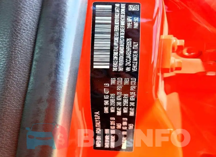 ZACCJAAB2HPE83576 Photo# 13