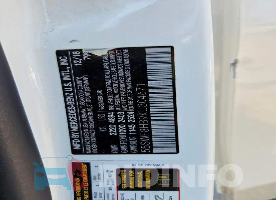 55SWF8HB9KU304671 Photo# 12