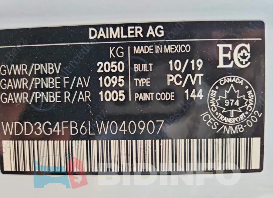 WDD3G4FB6LW040907 Photo# 12