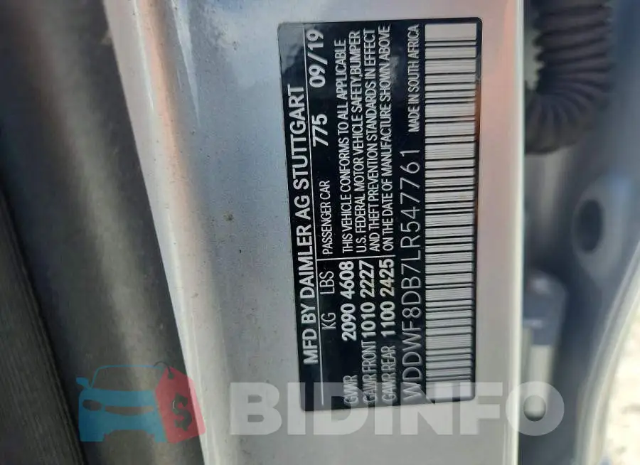 WDDWF8DB7LR547761 Photo# 12