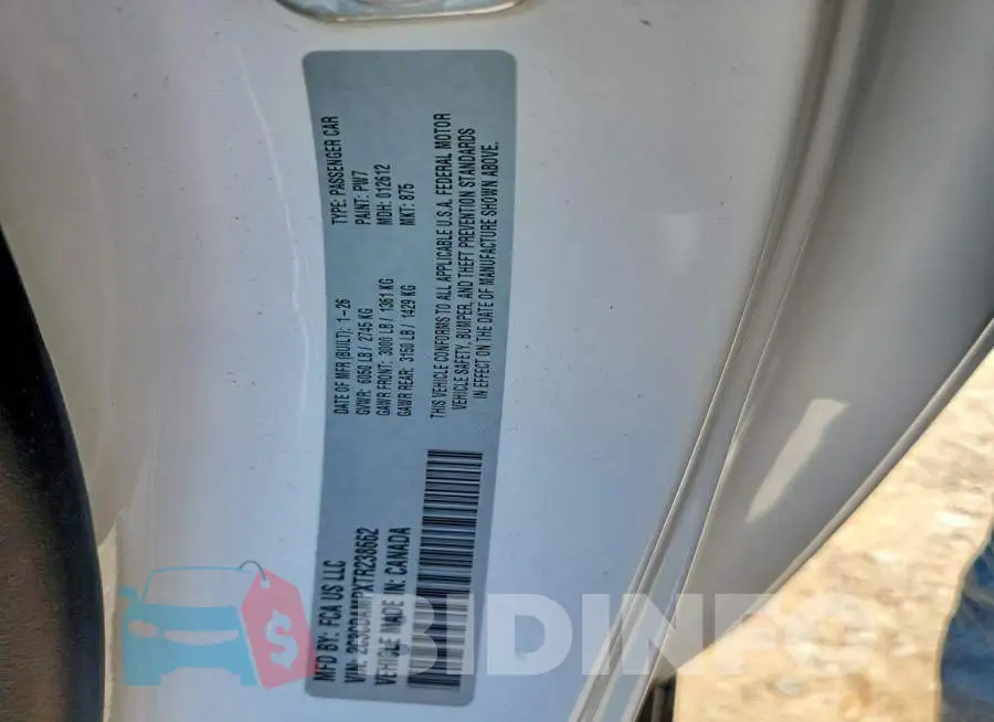 2C3CDAMPXTR238662 Photo# 12