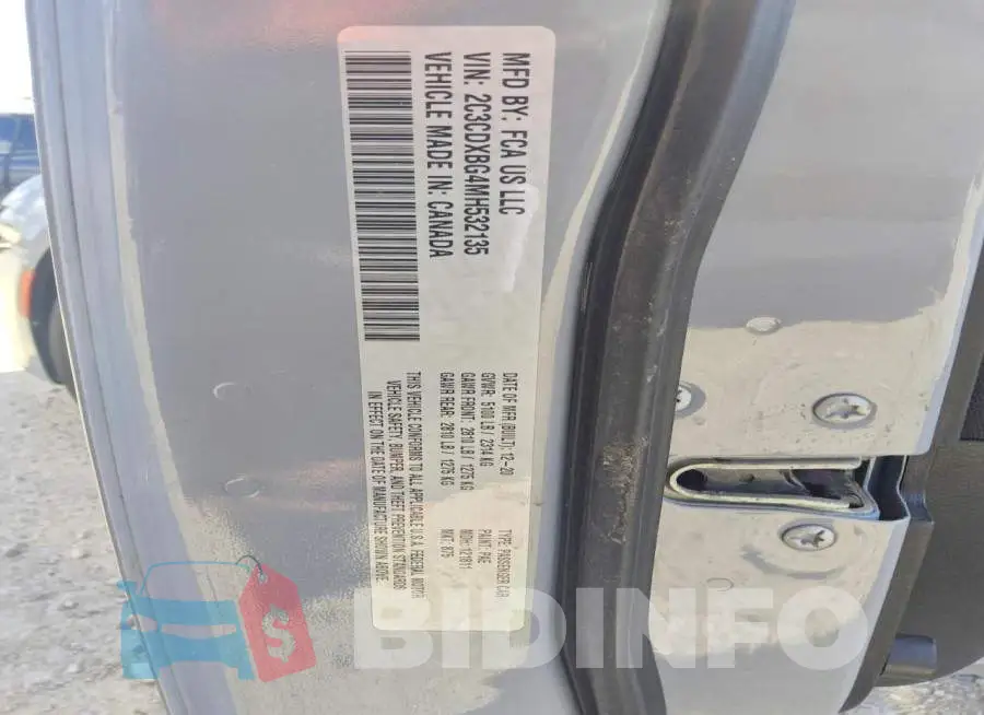 2C3CDXBG4MH532135 Photo# 12