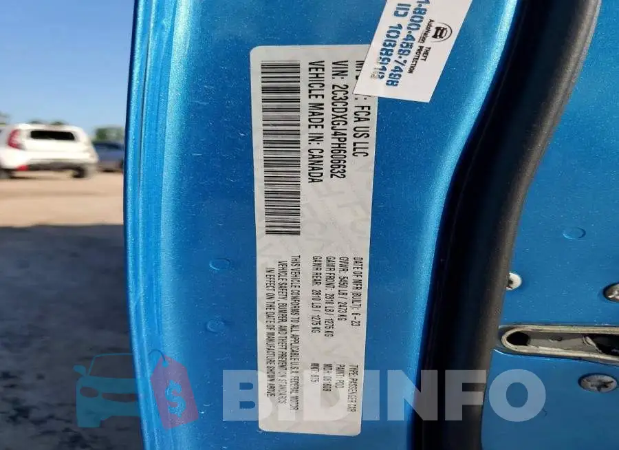 2C3CDXGJ4PH606632 Photo# 14