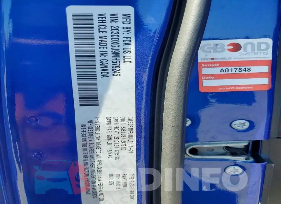 2C3CDXGJ9MH579245 Photo# 13