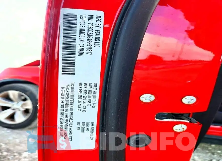 2C3CDZAG4PH518317 Photo# 12