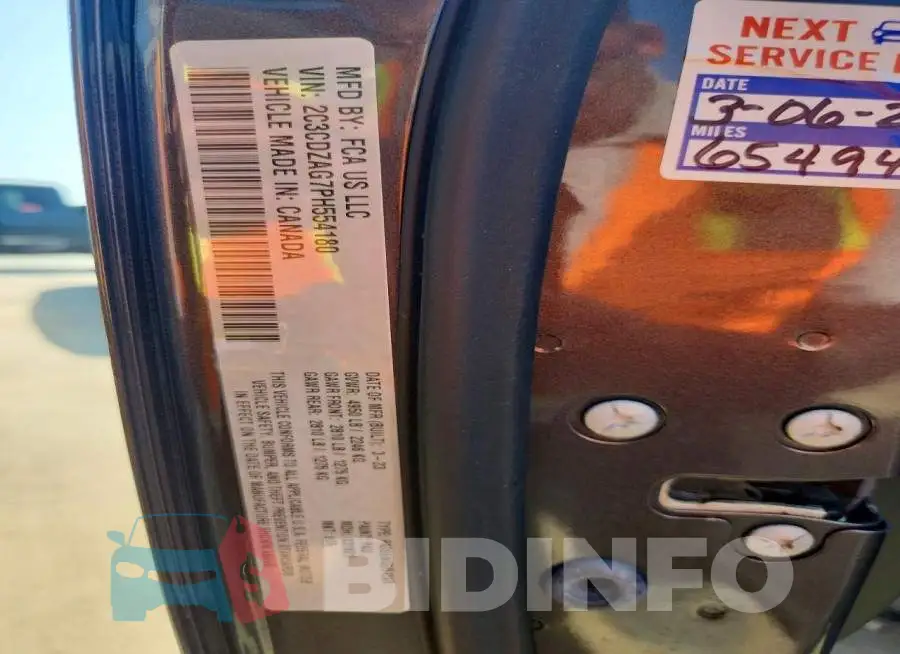 2C3CDZAG7PH554180 Photo# 12