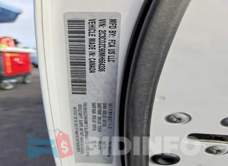 2C3CDZC90MH664336 Photo# 12