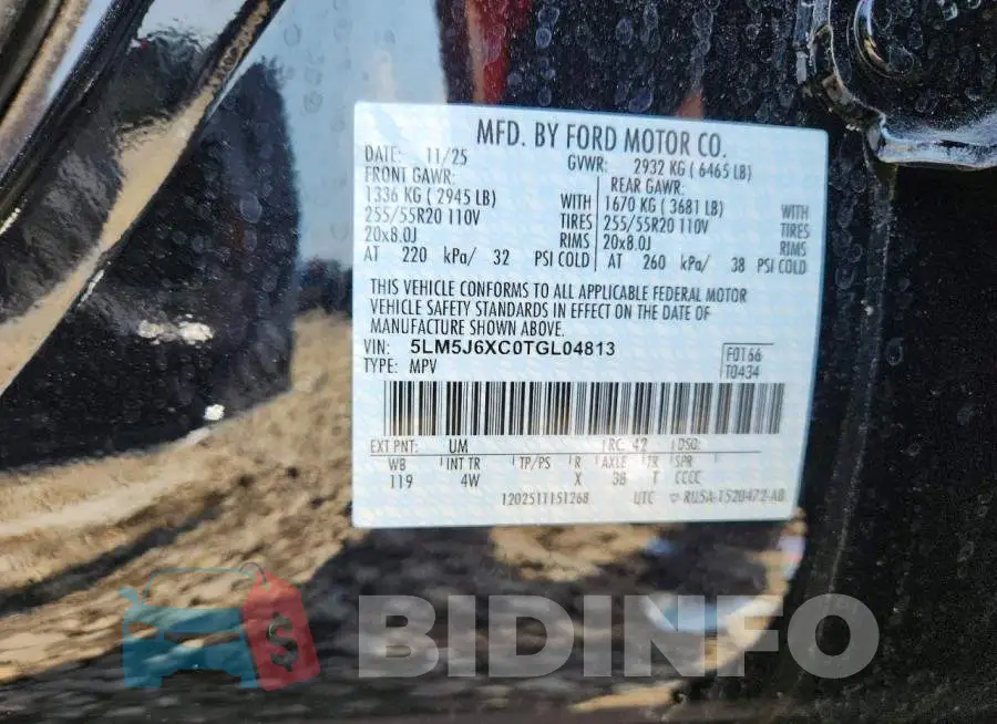 5LM5J6XC0TGL04813 Photo# 13