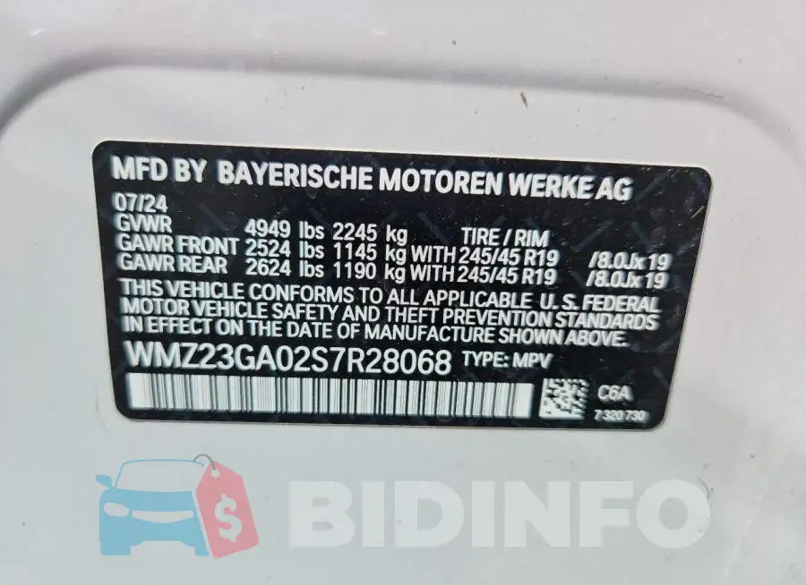 WMZ23GA02S7R28068 Photo# 13