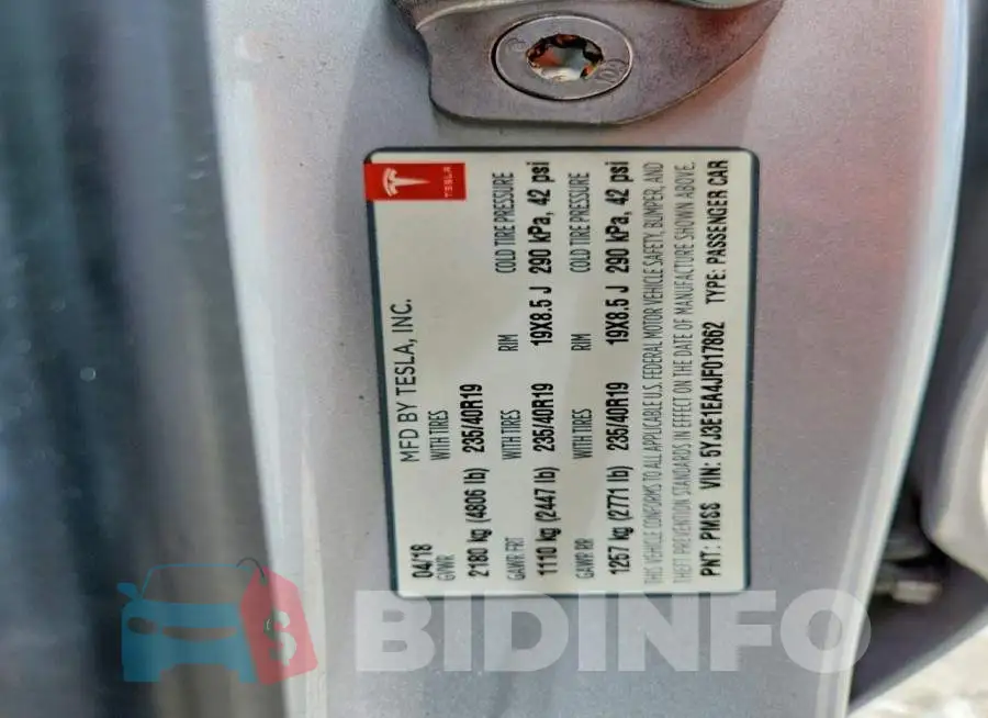5YJ3E1EA4JF017862 Photo# 12