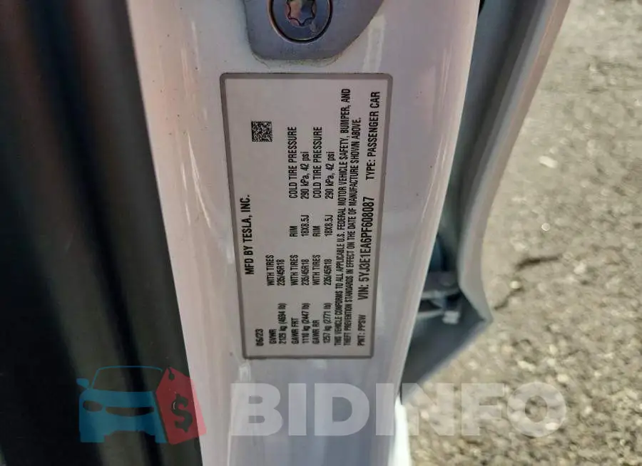 5YJ3E1EA6PF608087 Photo# 13